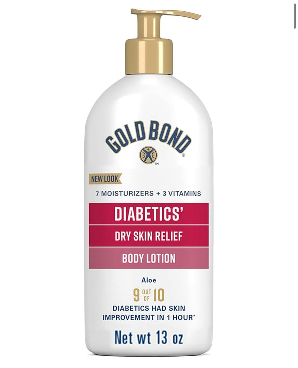 Gold Bond Diabetics' Dry Skin Relief Body Lotion for Dry Skin, With Aloe
