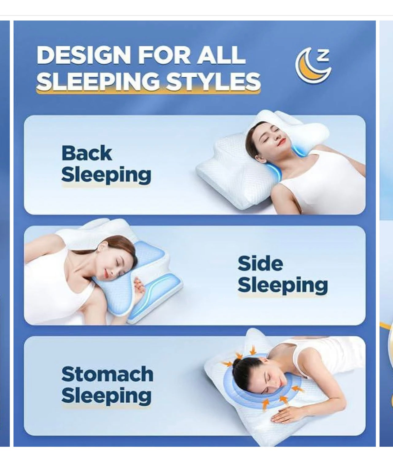Cozyhealth Memory Foam Cervical Neck Pillow.