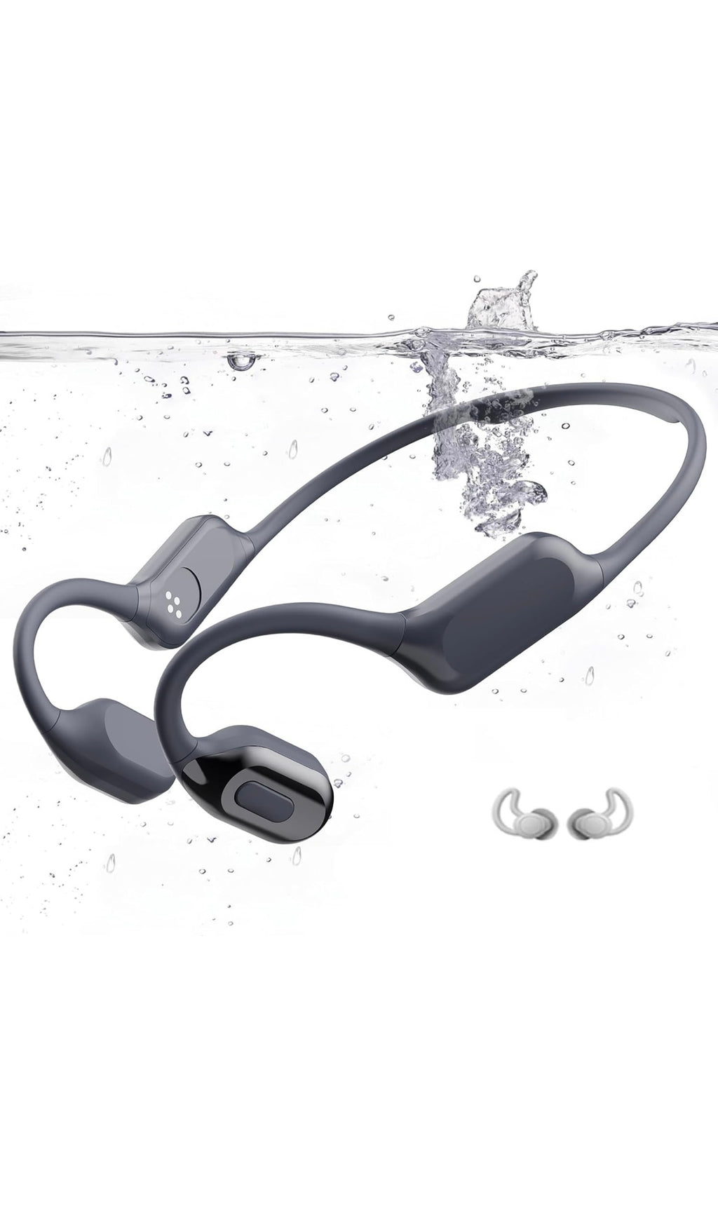 Bone conduction swimming headphones