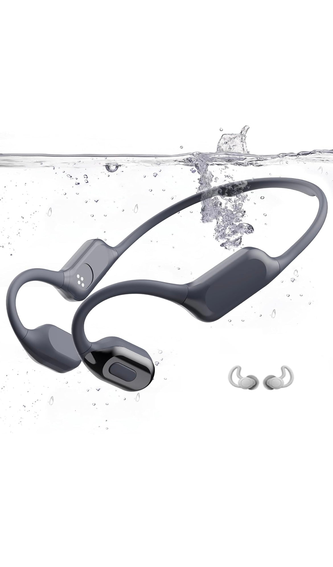 Bone conduction swimming headphones