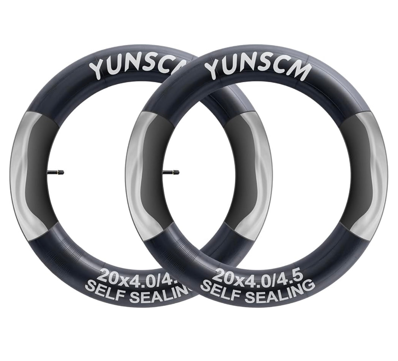 2-PCs 20x4 Self-Sealing Fat Bike Tubes.