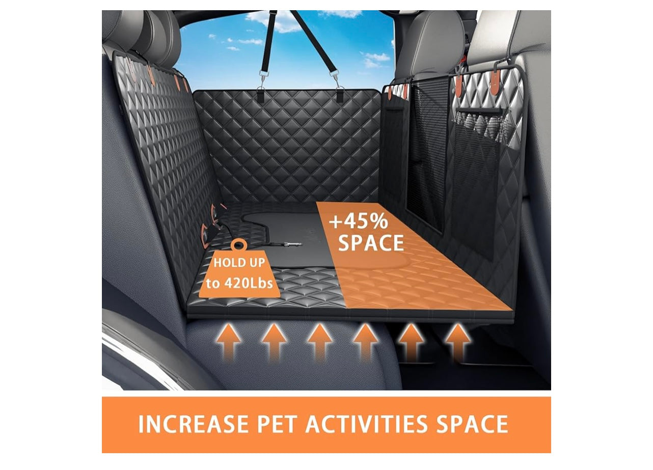 Sixheels Dog Car Seat Cover Back Seat Covers.