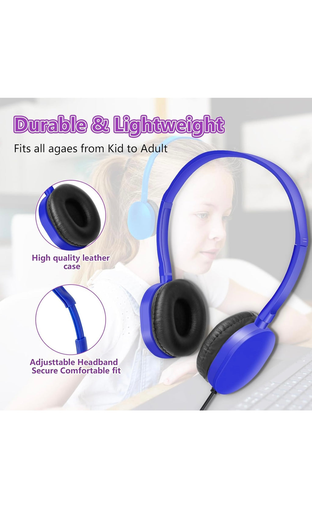 Headphones bulk 30 pack for school students