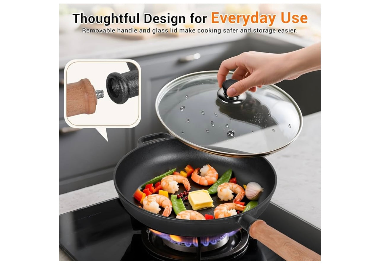 Bachdomic 12” Cast iron Skillet.