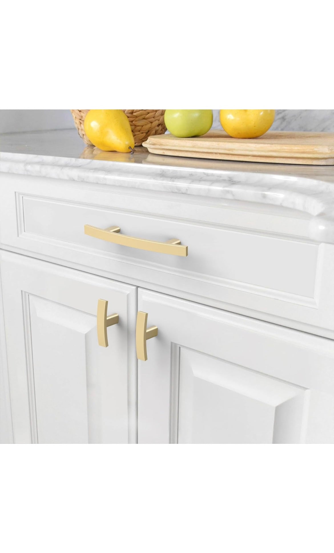 10 pack brushed gold kitchen cabinet handles