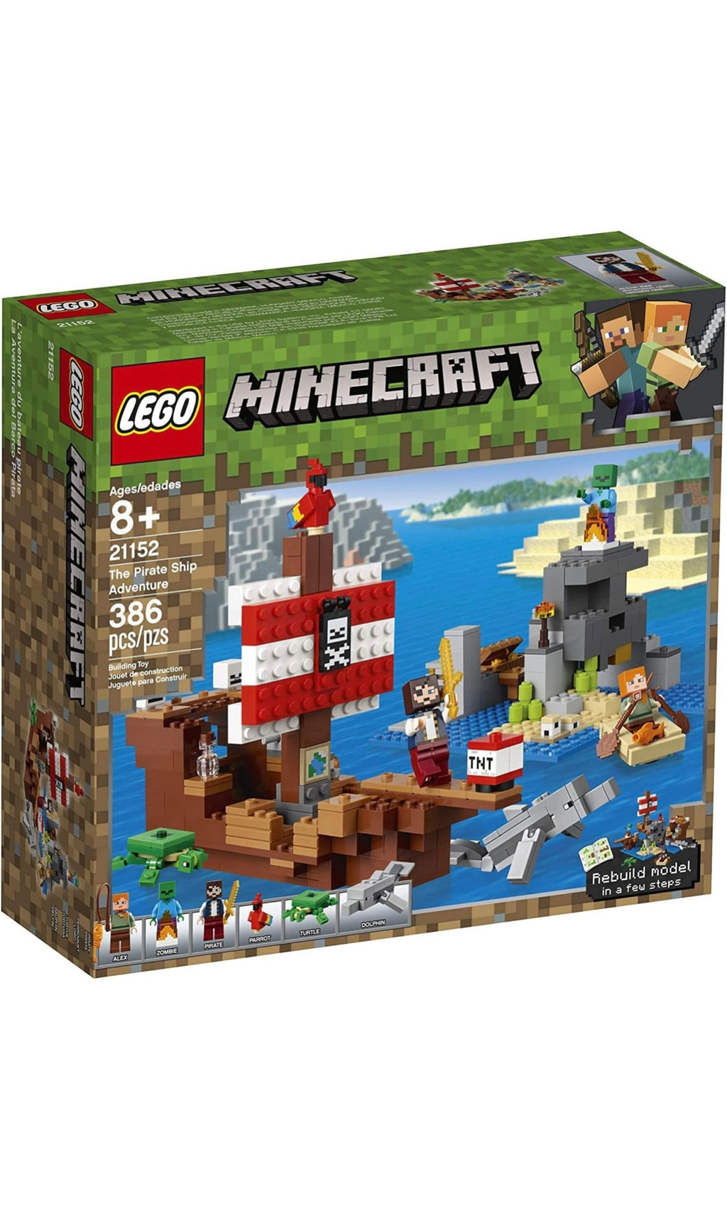 Lego Minecraft pirate ship