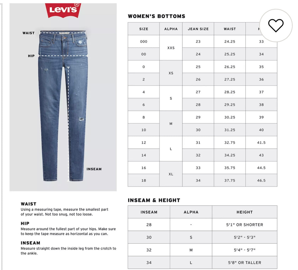 Women’s Levi’s 720 High Rise Super Skinny Jeans.