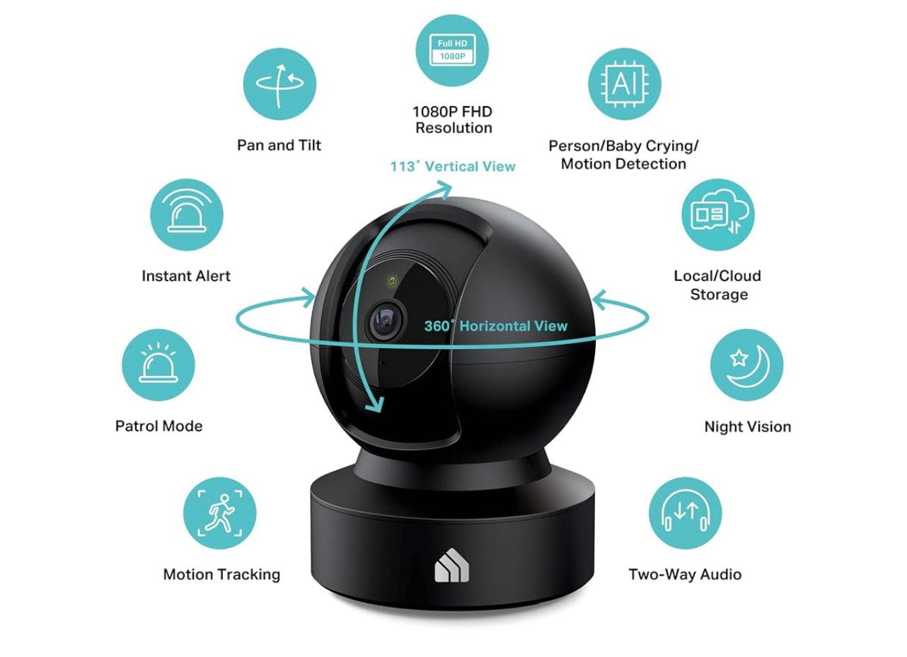 Tp-Link Kasa Spot Pan Tilt Camera.