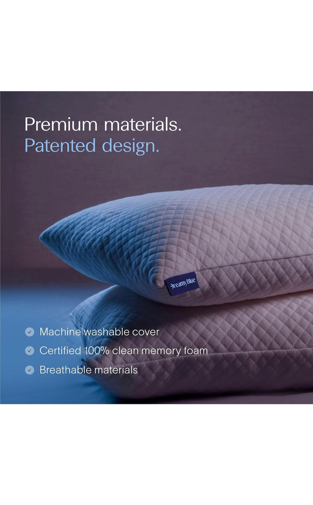 Dreamy blue signature pillow