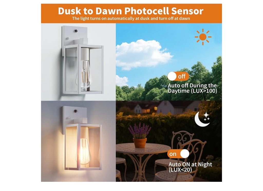 2 pack Outdoor Light Fixtures Wall Mount.