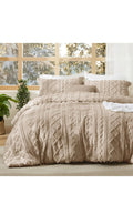 Bedsure tufted boho comforter set king size