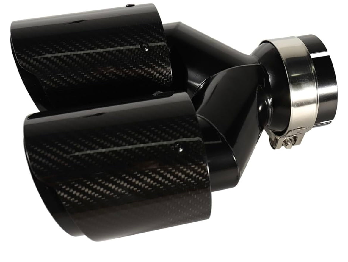 Carbon fiber dual exhaust tip