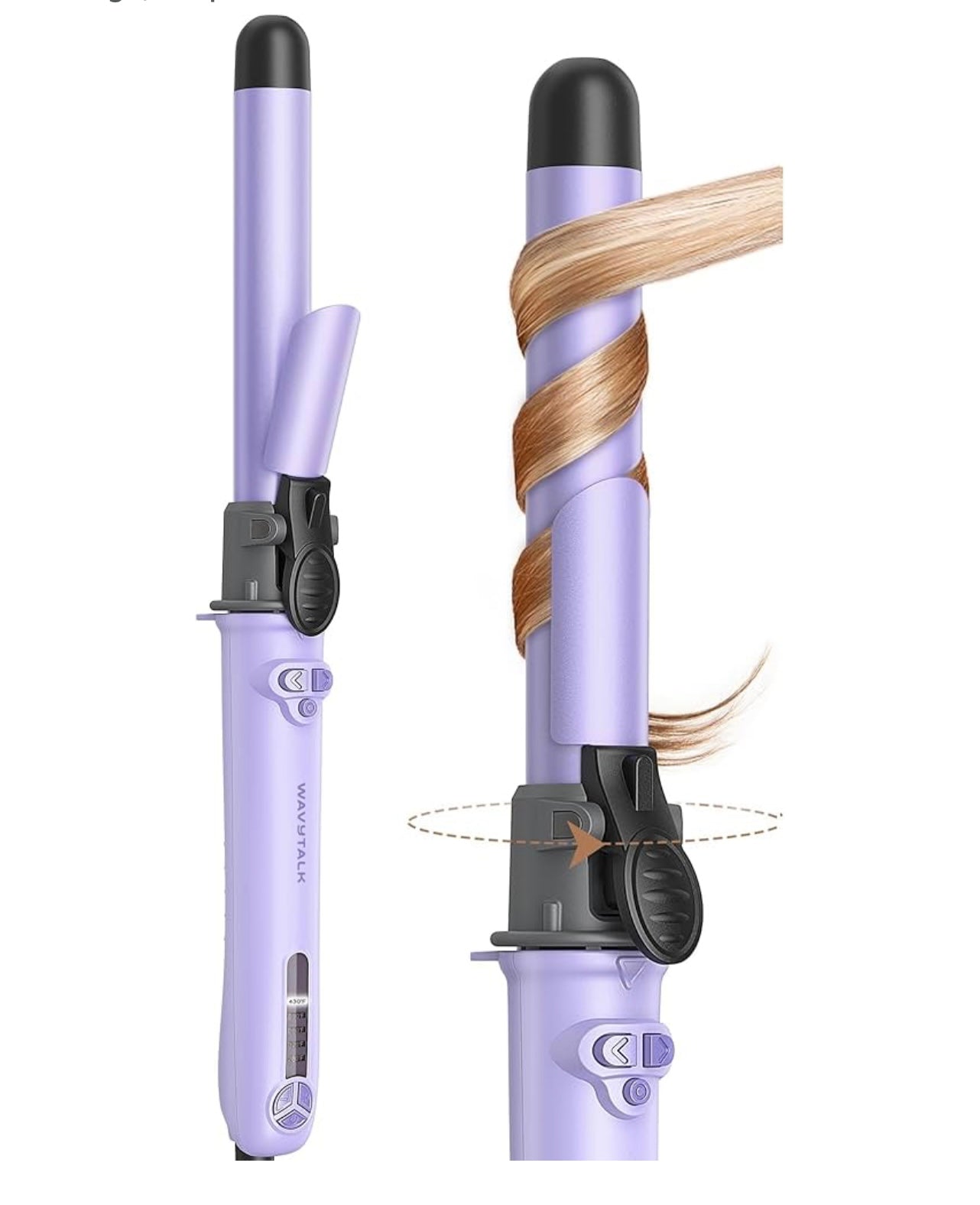 Wavy Talk Automatic Rotating Curling Iron.