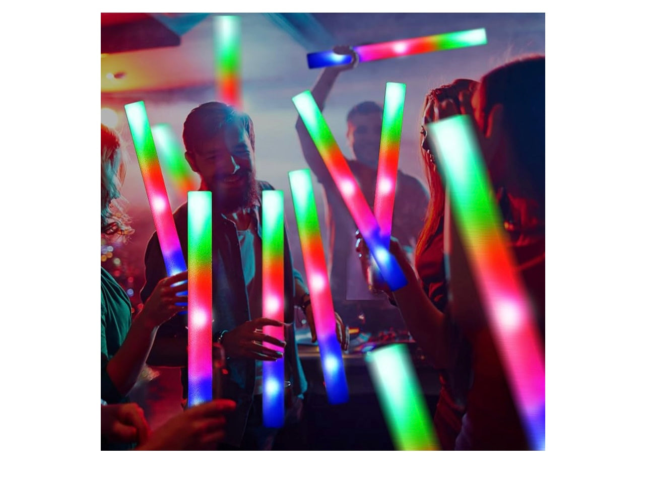 56pcs Foam glow stick lights.