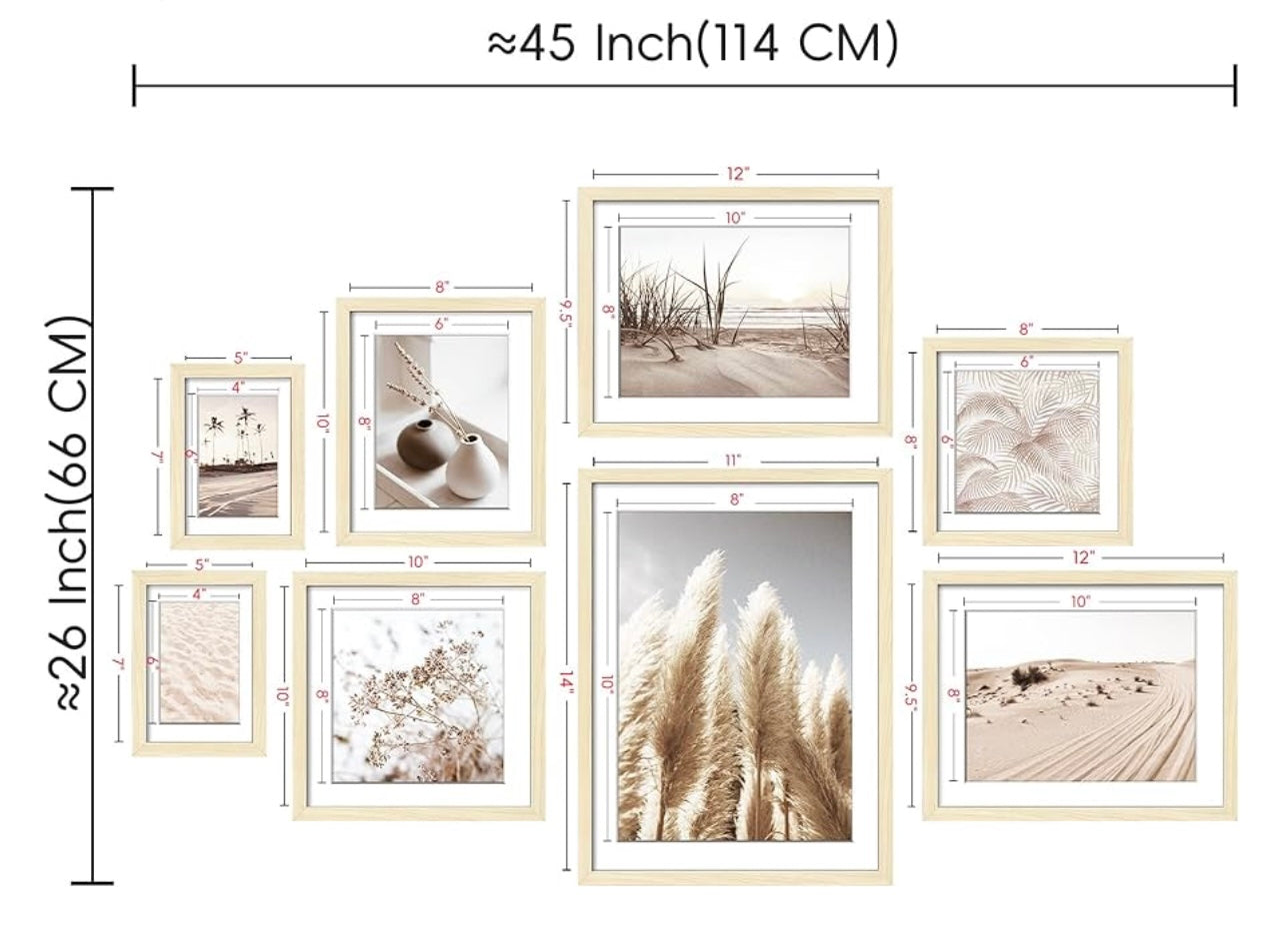 ArtbyHannah Gallery Wall Frame Set.