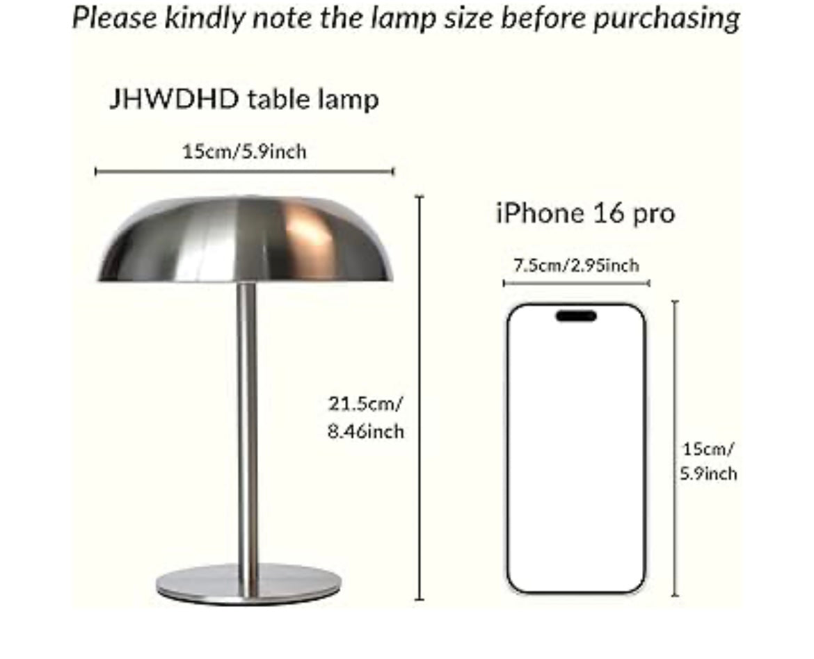 Portable led mushroom table lamp