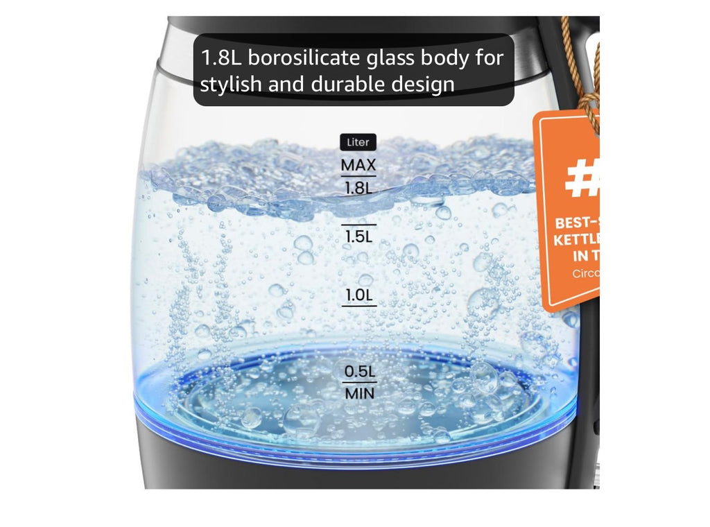 Chefman 1.8L Electric Kettle.