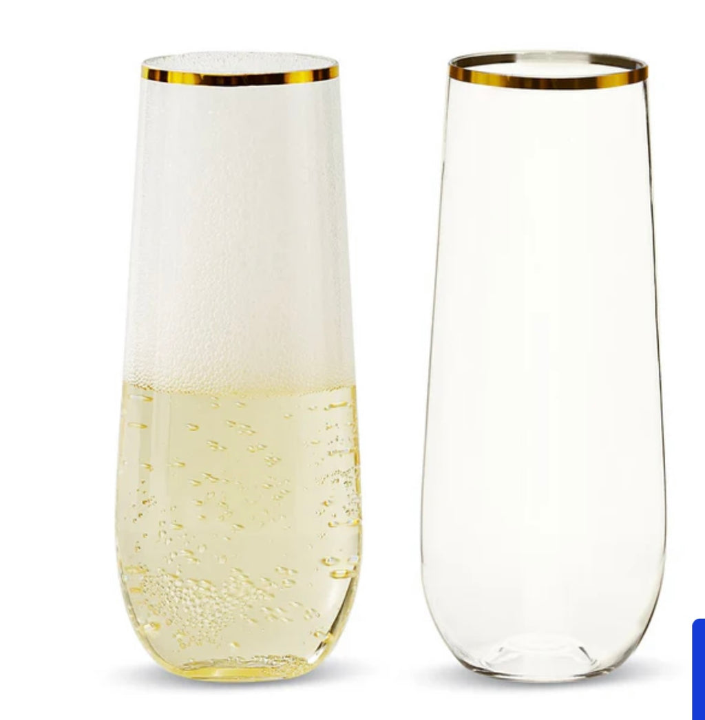 48 Piece Plastic Champagne Glasses.