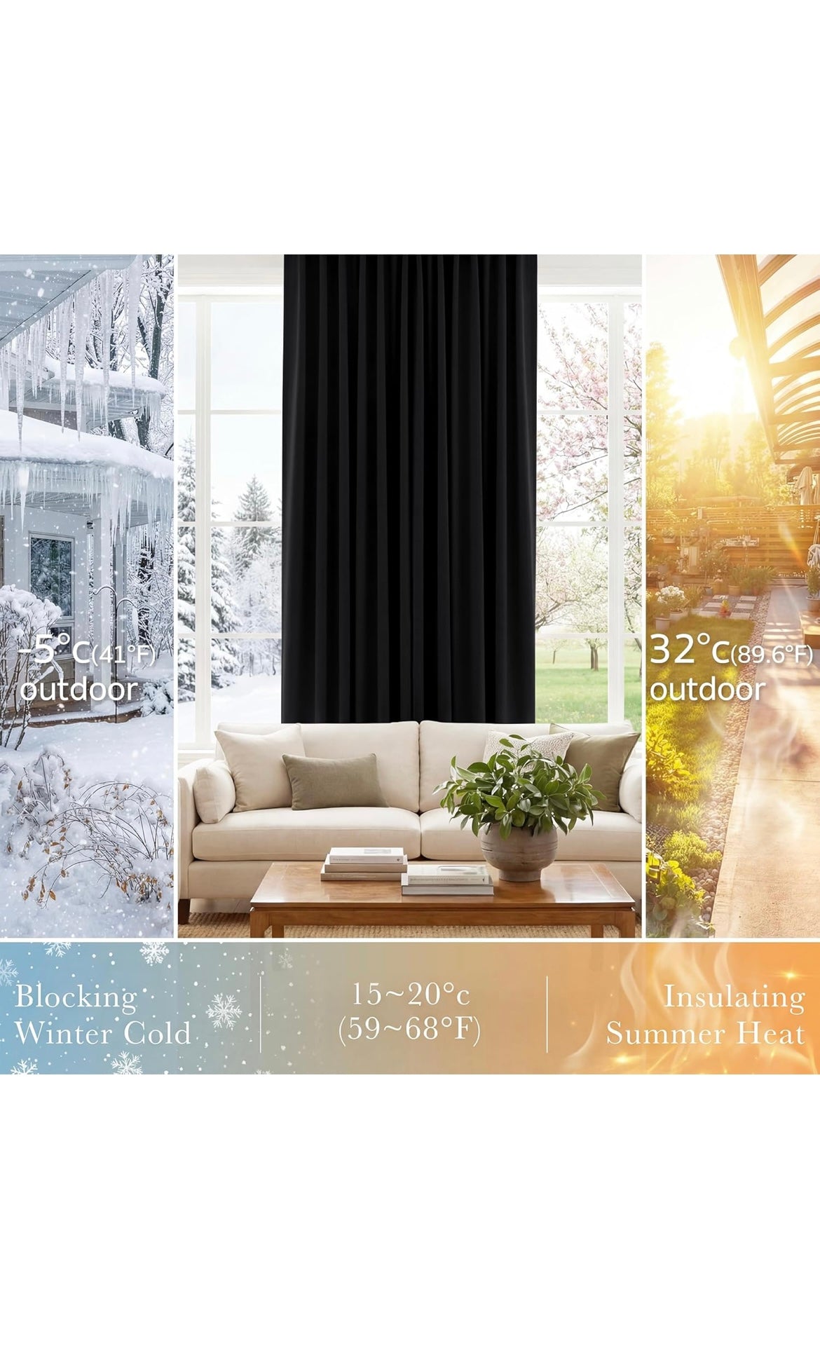 Blackout curtains