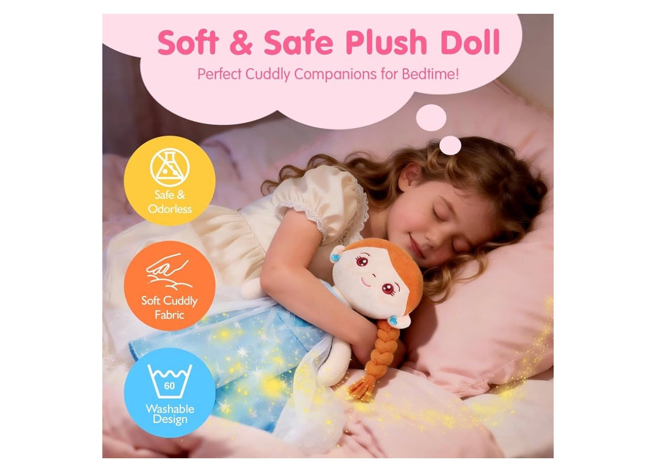 Hahaland My Princess Dress-Up Plush Toy Set.