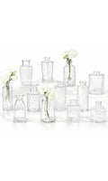Ruckae small clear bud vases 12 pack
