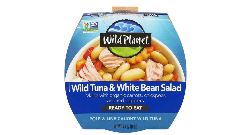 Wild Planet Wild Tuna & White Bean Salad. 4 Pack Best By 07/2027.