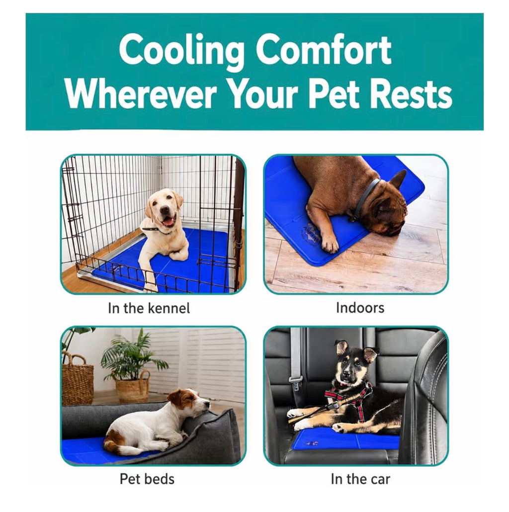 Arf Pets Cooling Mat for Dogs - Gel Self-Cooling Pad