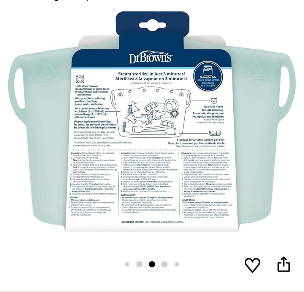 Microwave sterilizer bag