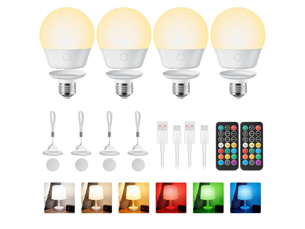 Brightown Rechargeable LED Light Bulb.