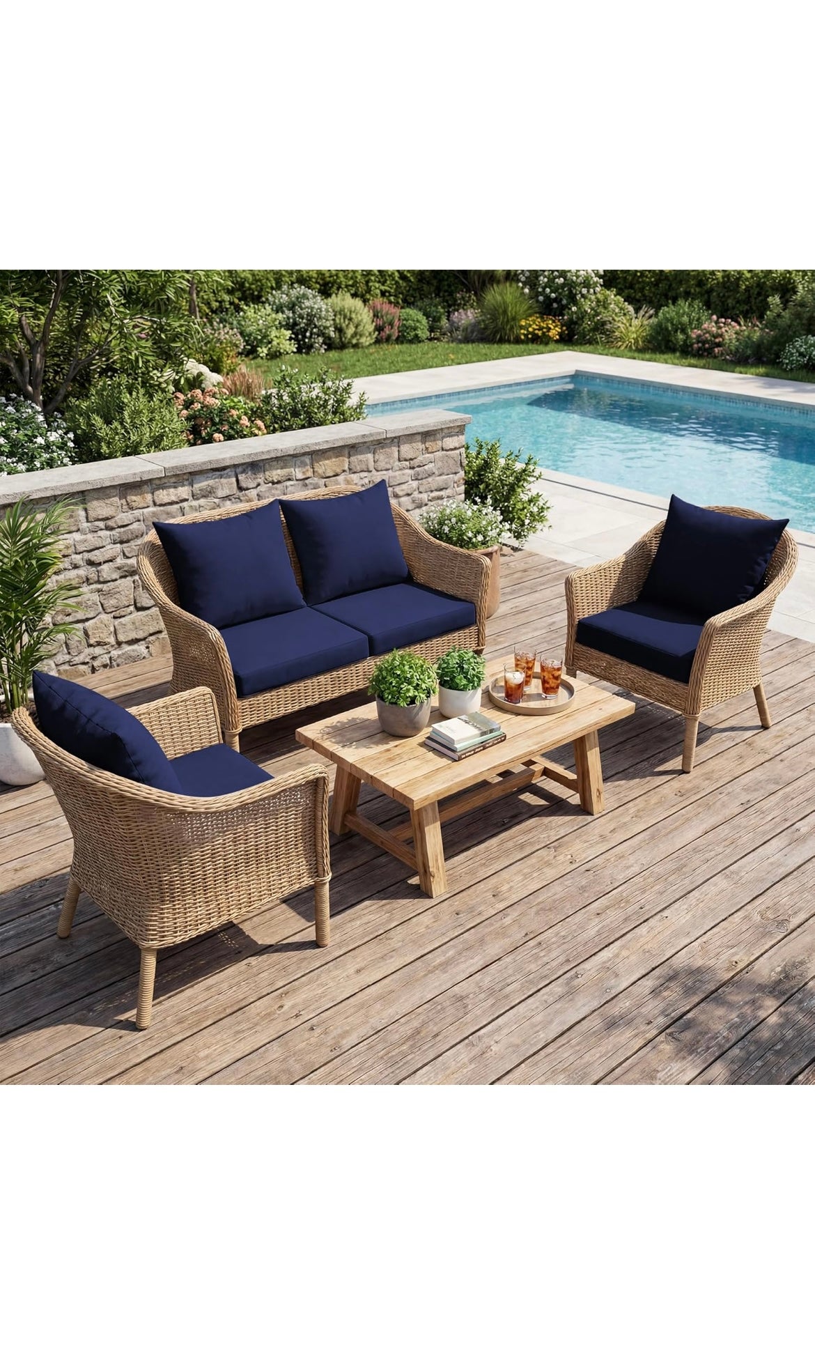 Outdoor seat cushion