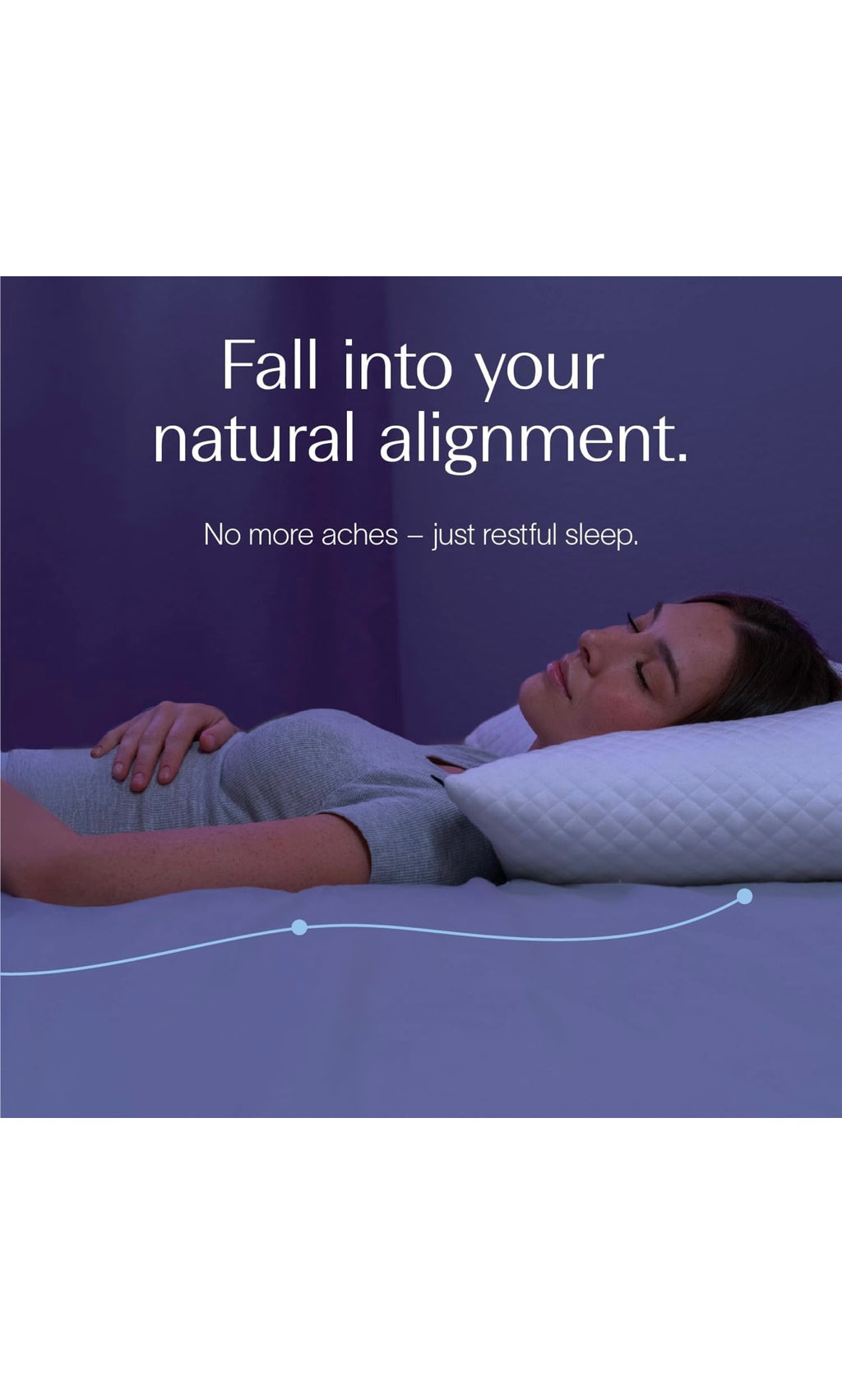 Dreamy blue signature pillow