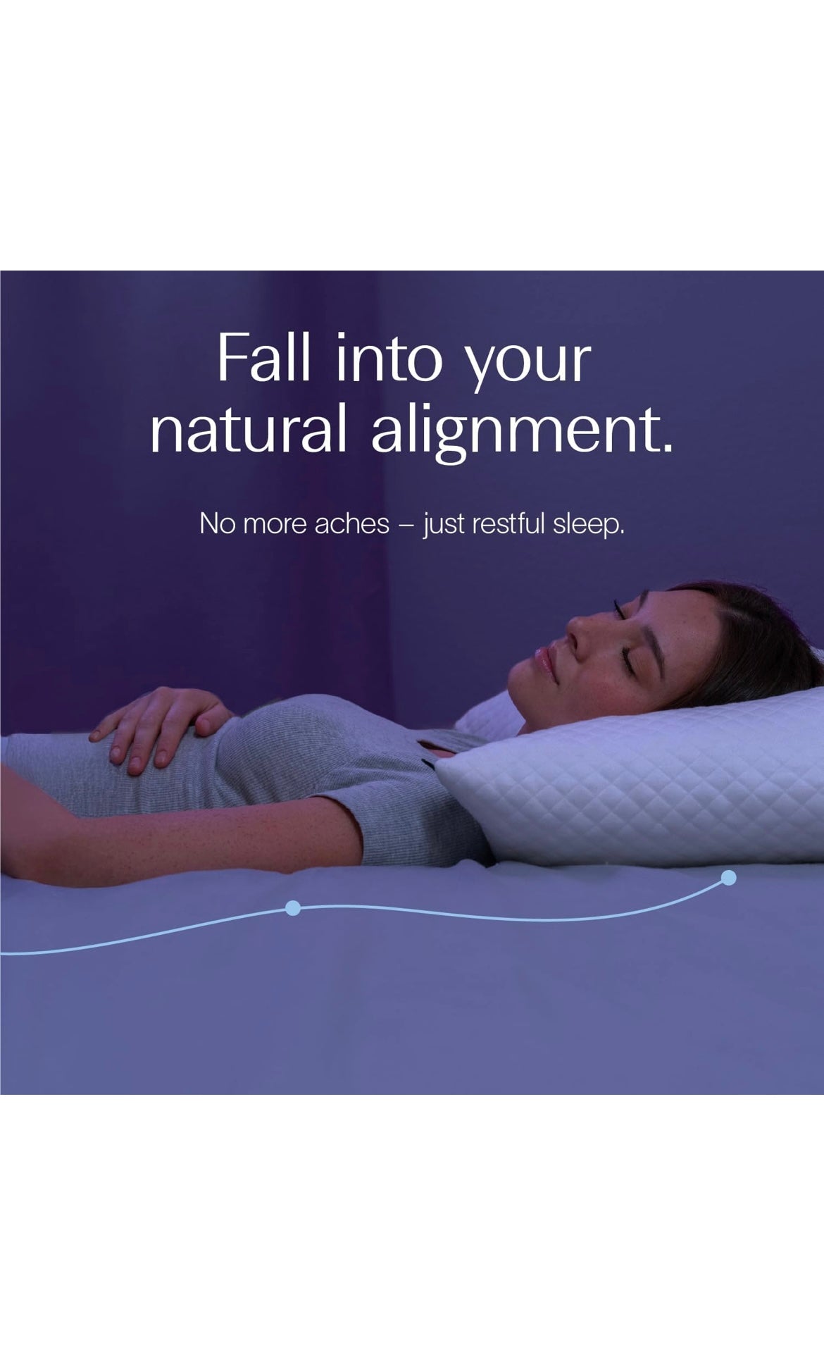 Dreamy blue signature pillow