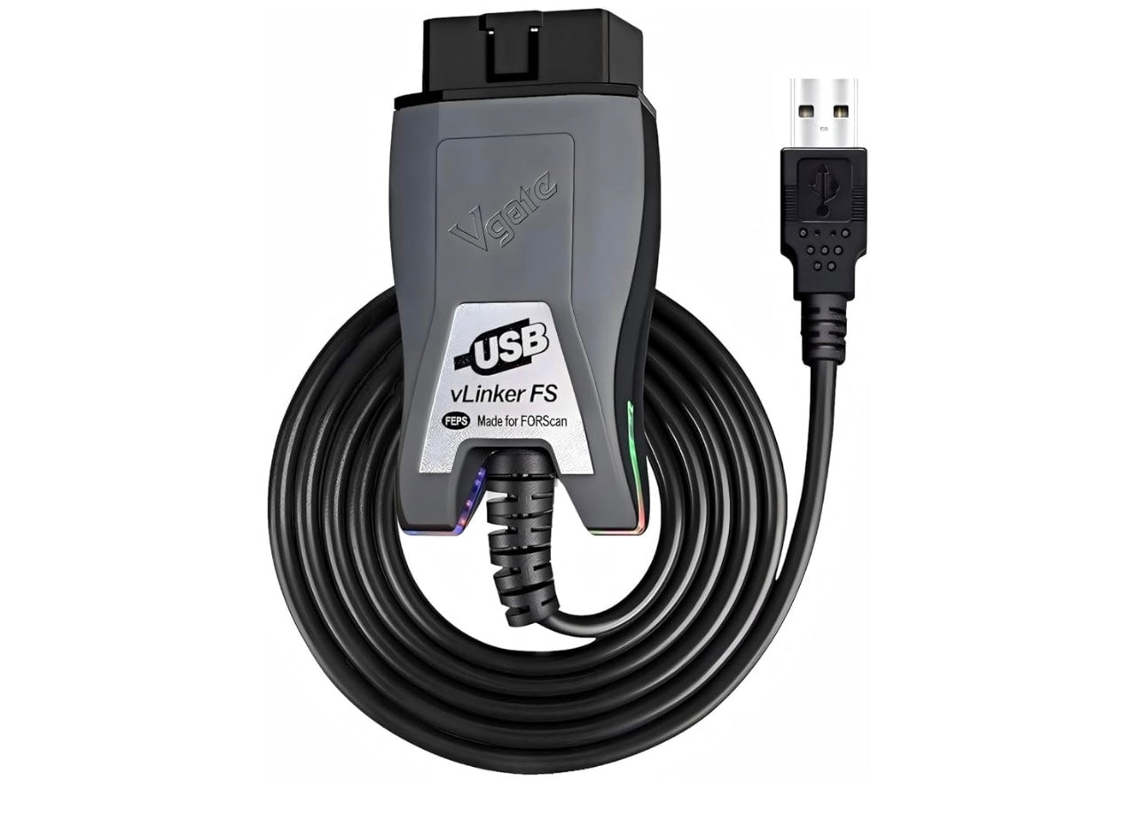 Vlinker FS USB OBD2 adapter.