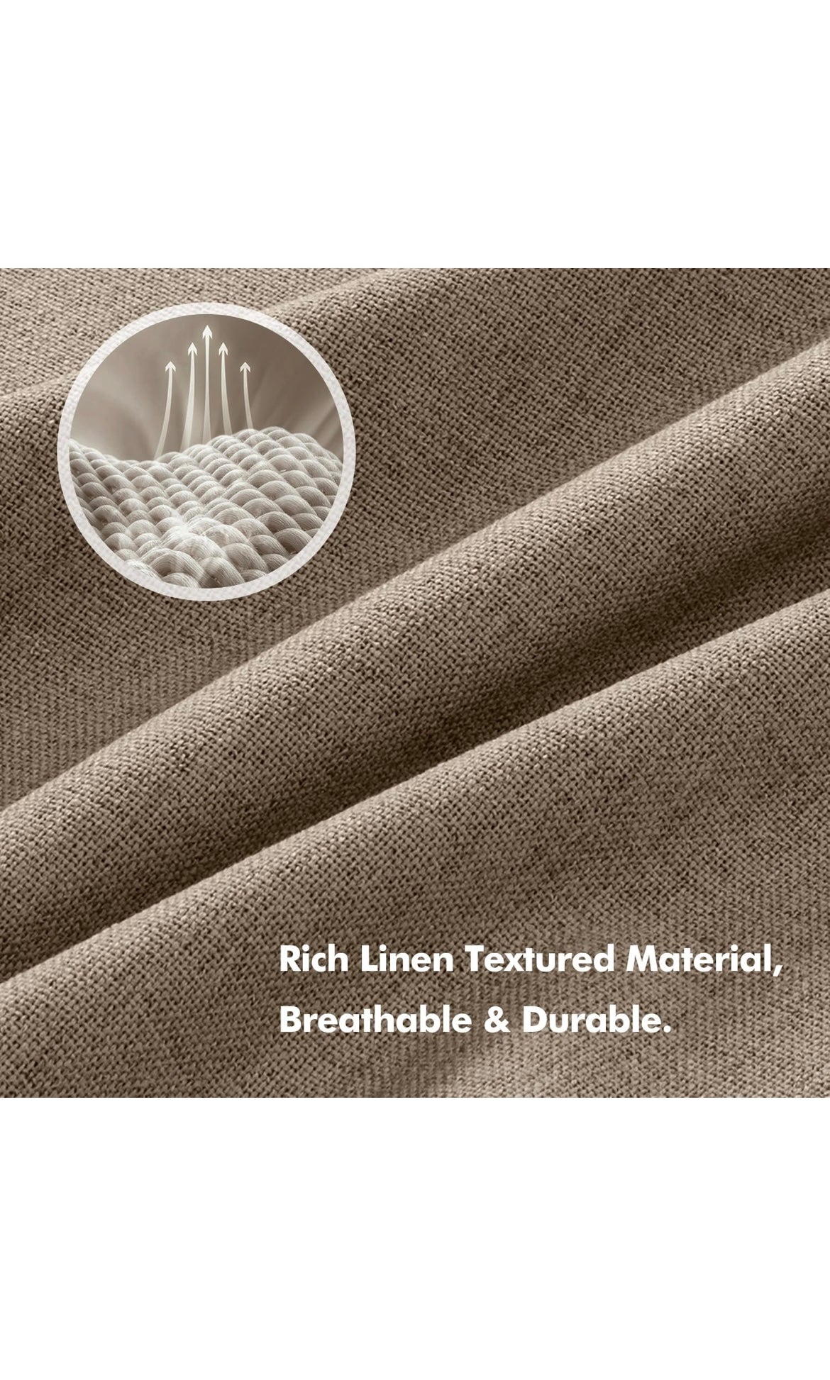 Blackout linen curtains
