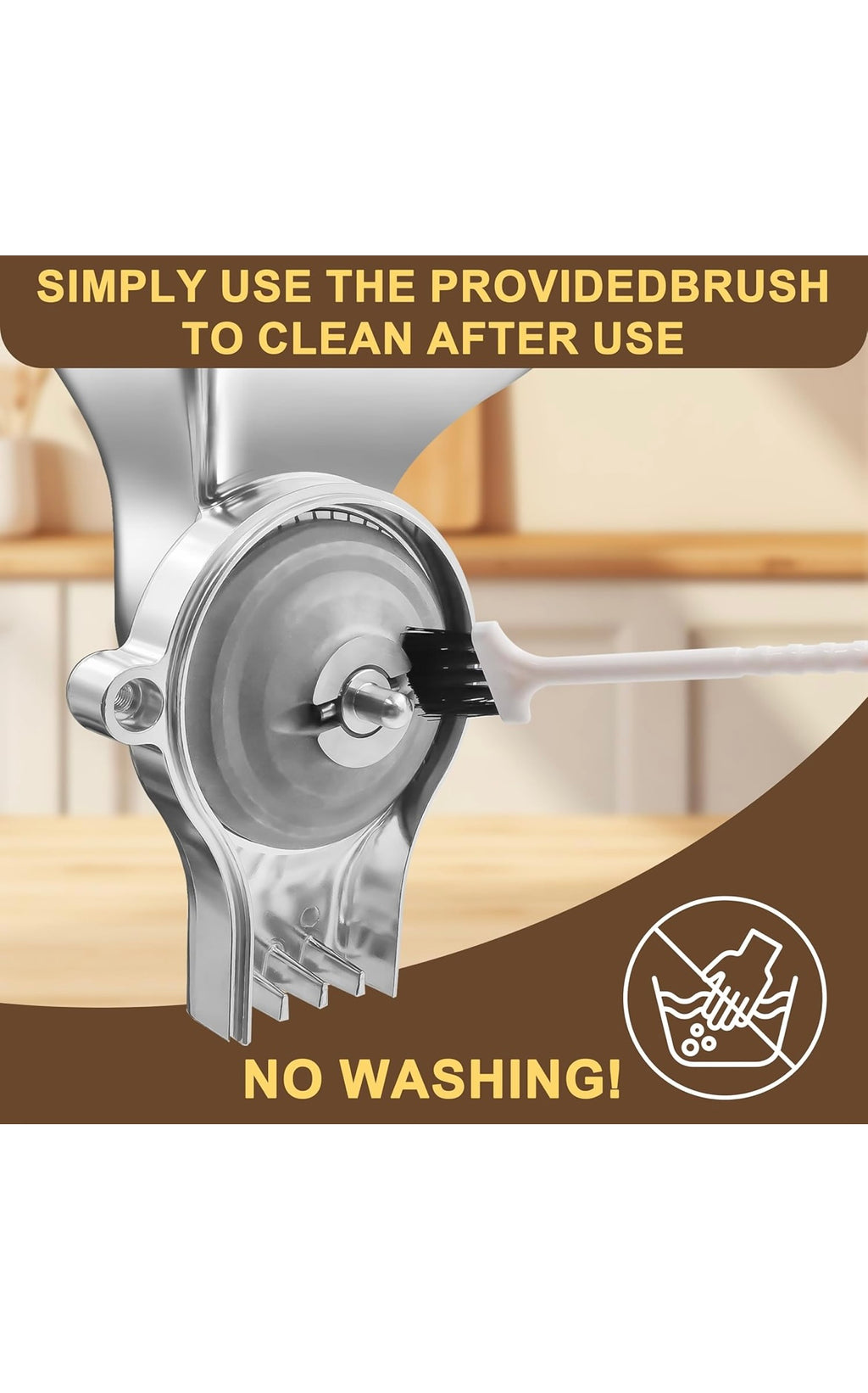All metal grain mill attachment for kitchen aid stand mixer