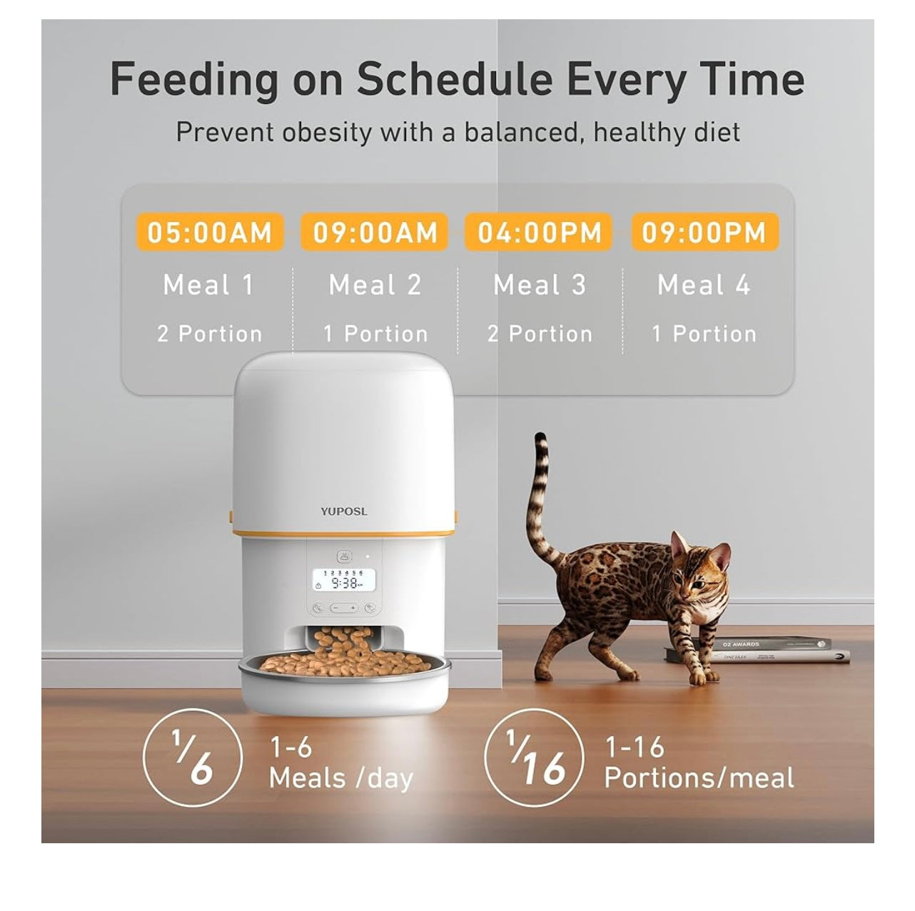 Yupsol Mushroom Automatic Pet Feeder.