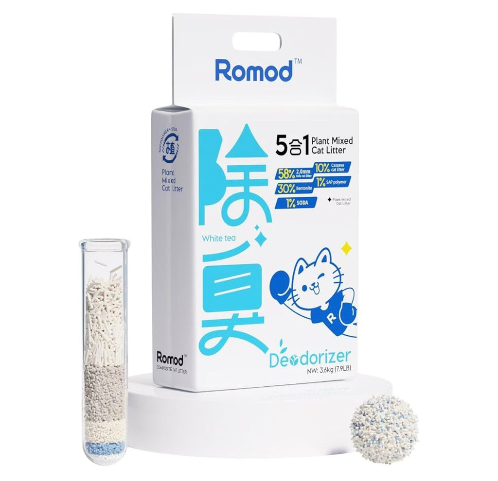 Unscented Tofu Blend Clumping Cat Litter with Bentonite 7.9 LB.