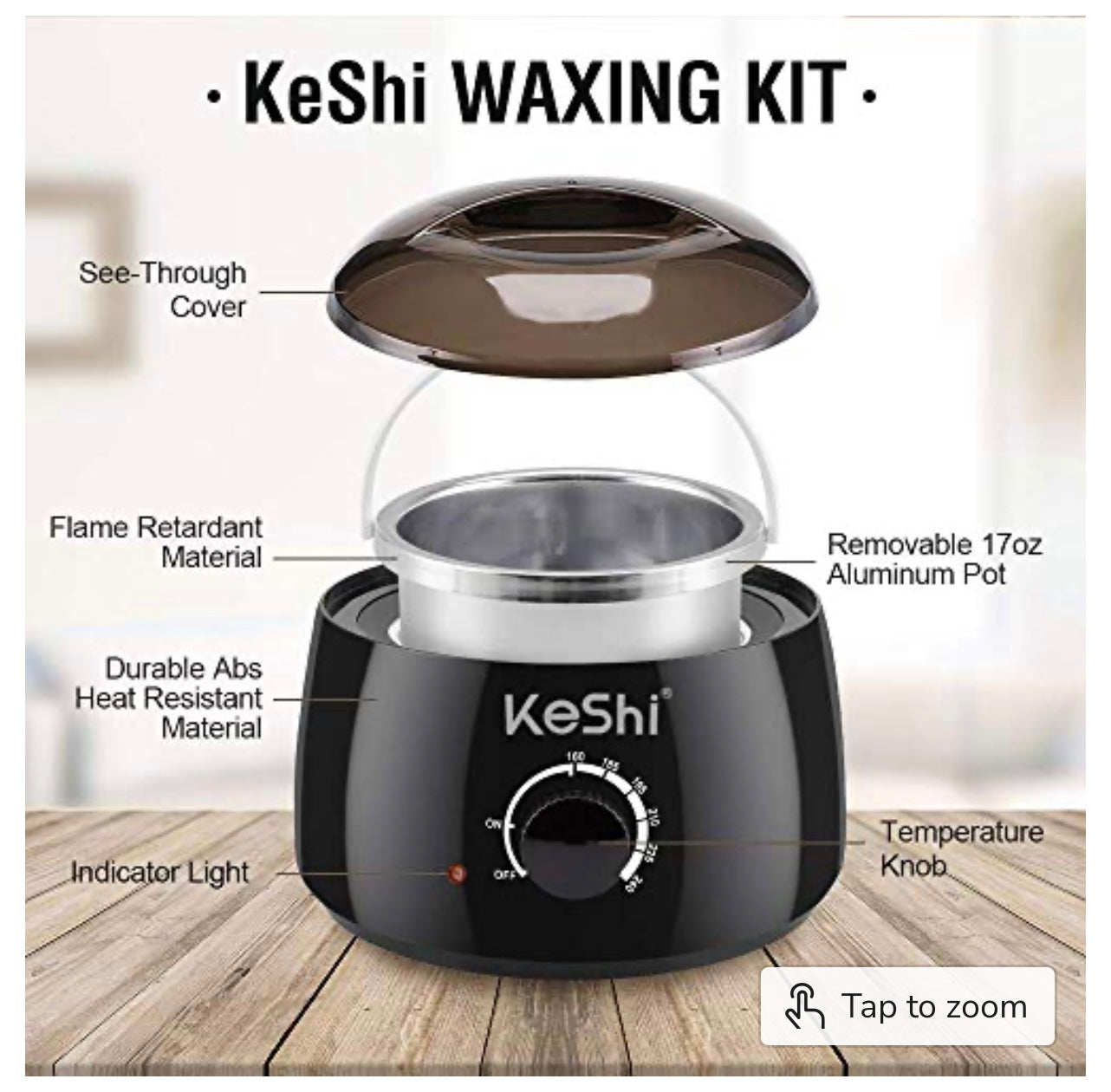 Keshi Hard Waxing Kit-Hair Removal Waxing Kit.