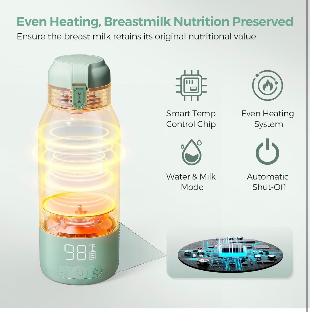 MoMCOZY Portable Water and Milk Warmer.