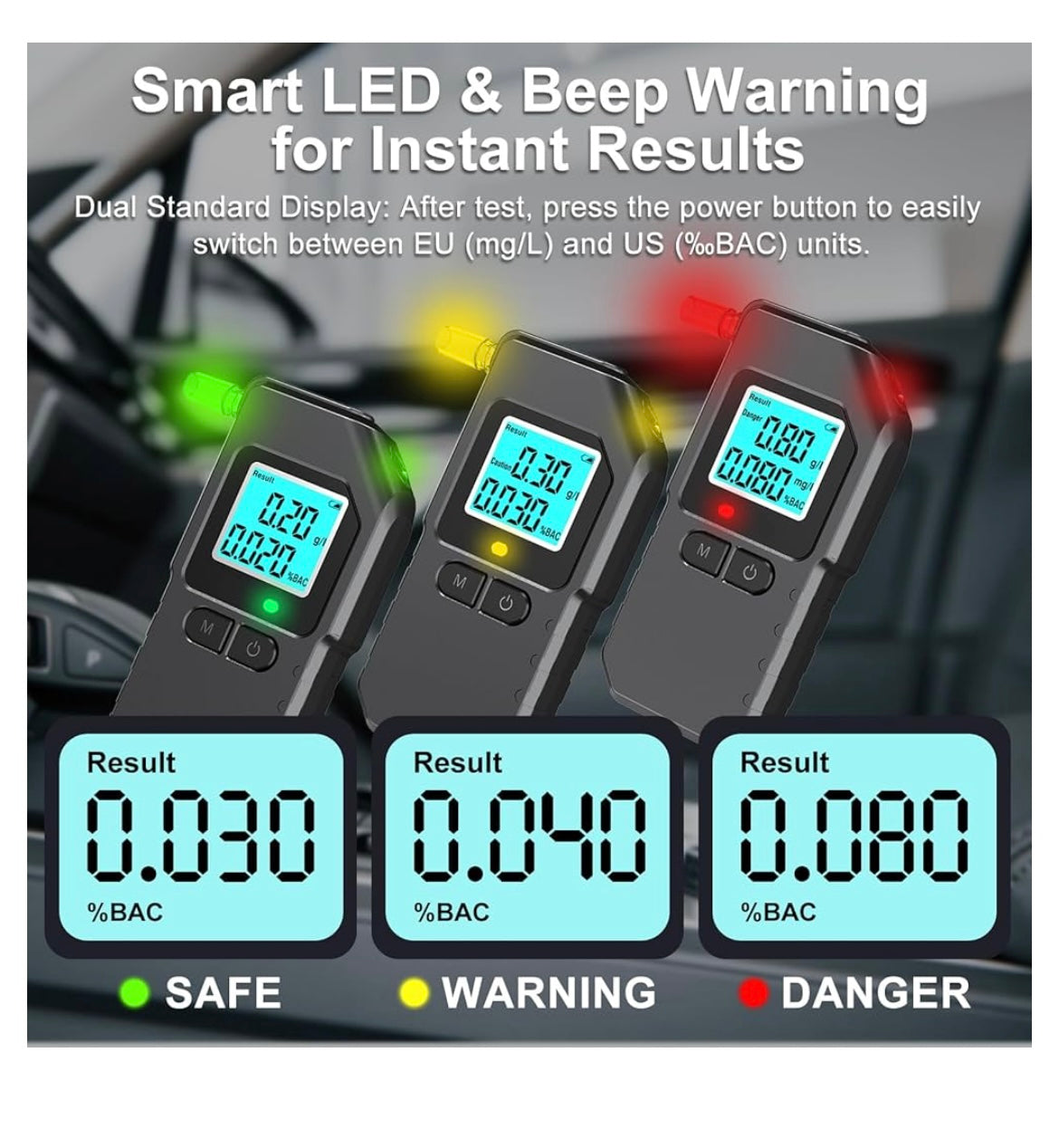 Breathalyzer alcohol tester