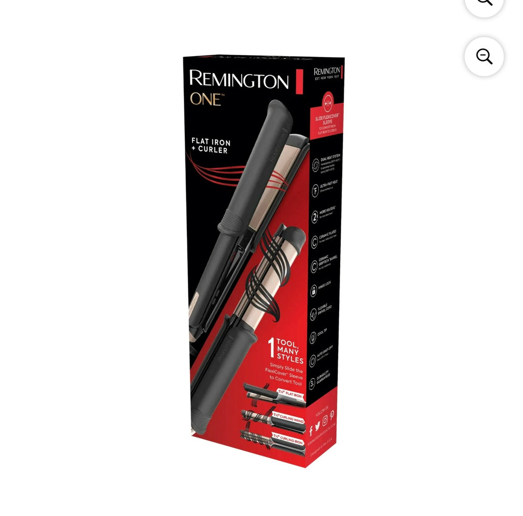 Remington One Flat Iron + Curler.