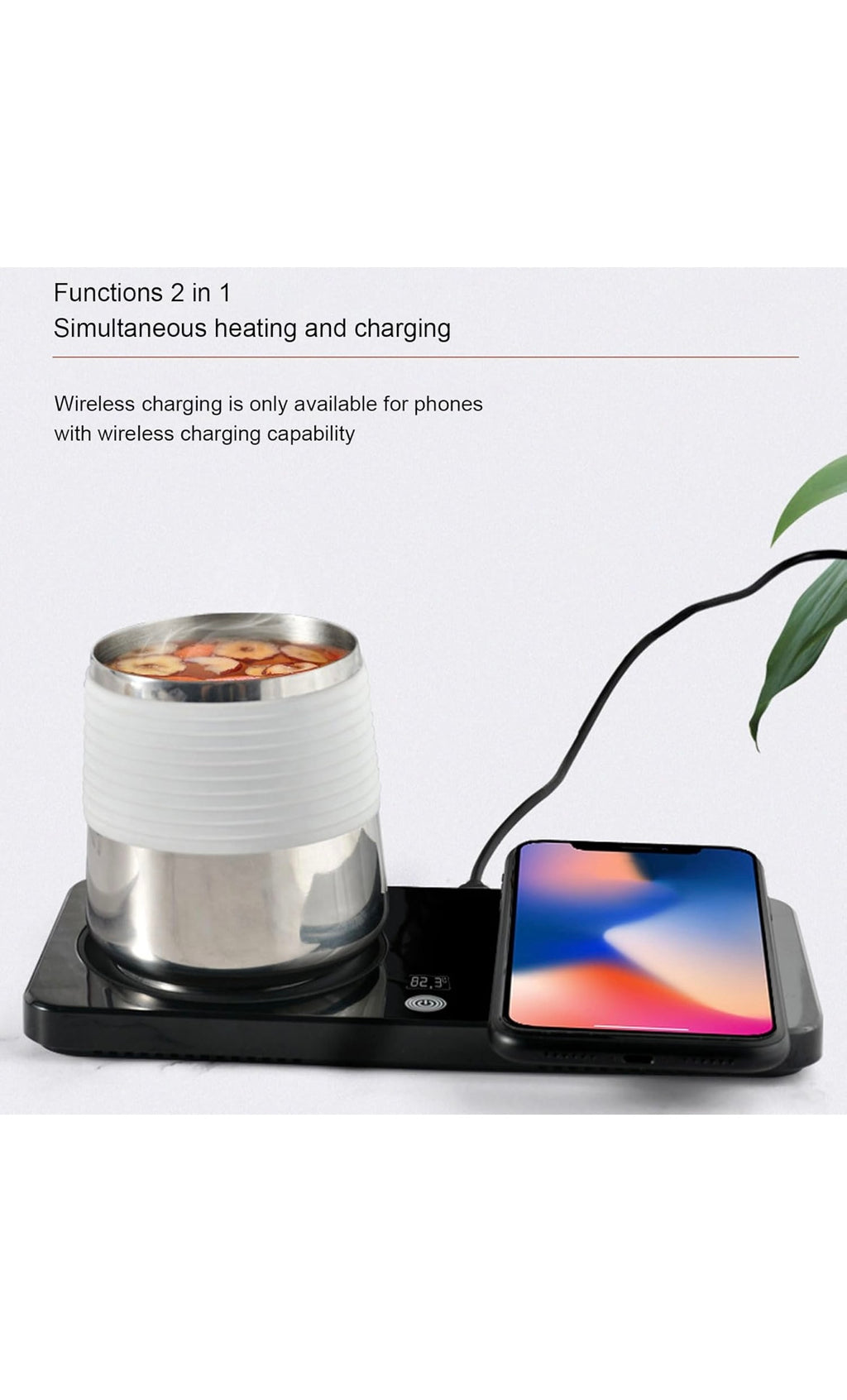 Mug warmer and wireless phone charger