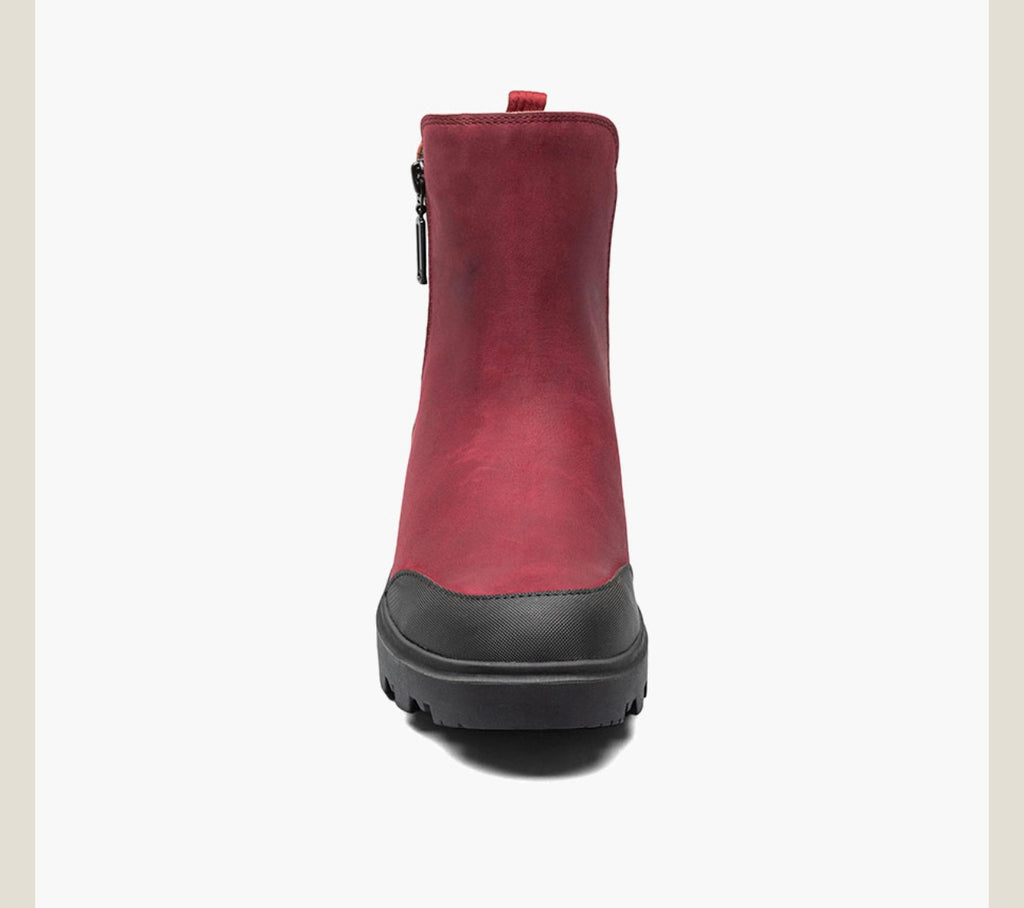 Womens Bogs Holly Zipper Leather. Size 8.5.