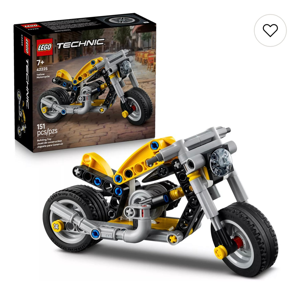 LEGO Technic Yellow Motorcycle 151pieces.