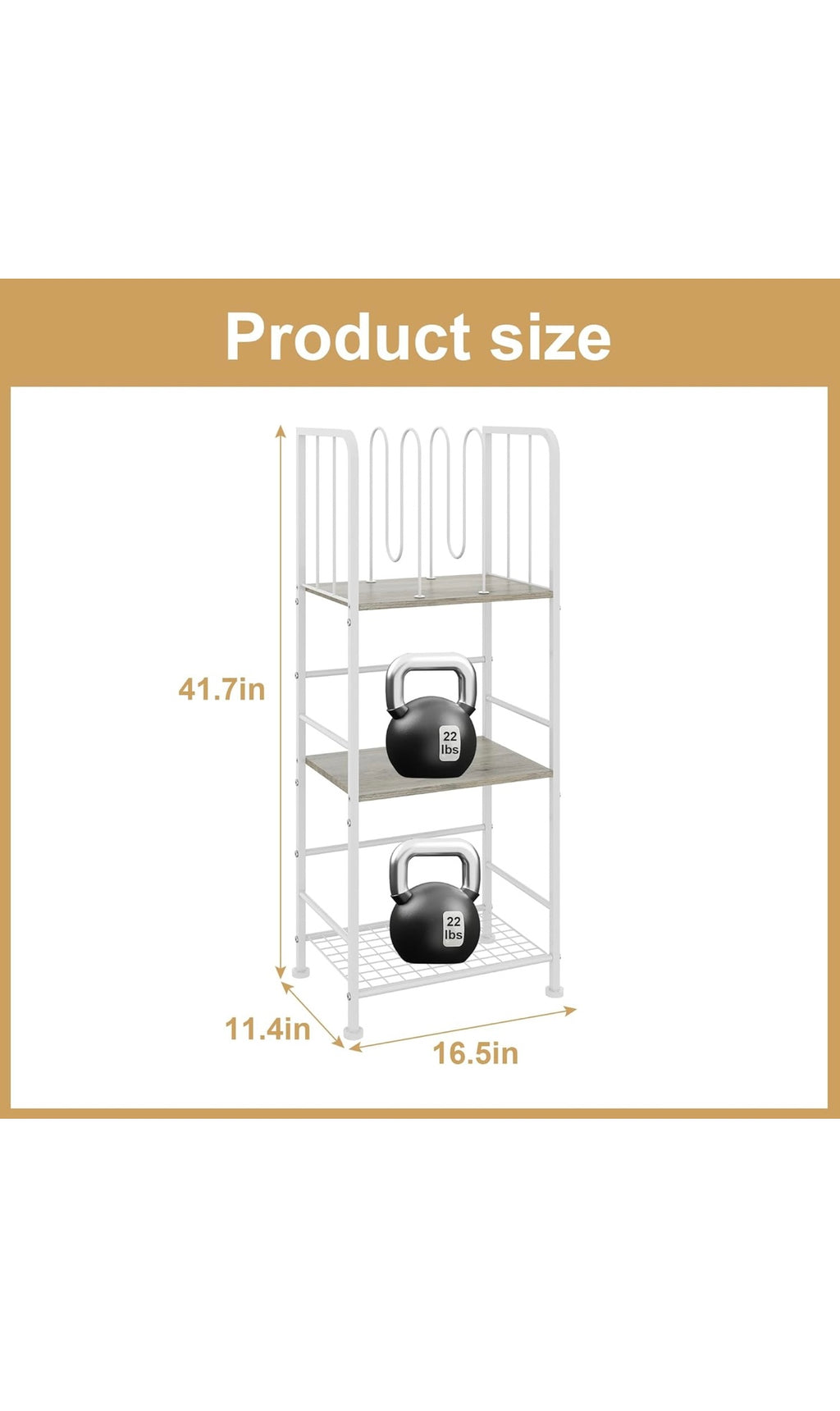 Towel rack free standing 3 tier