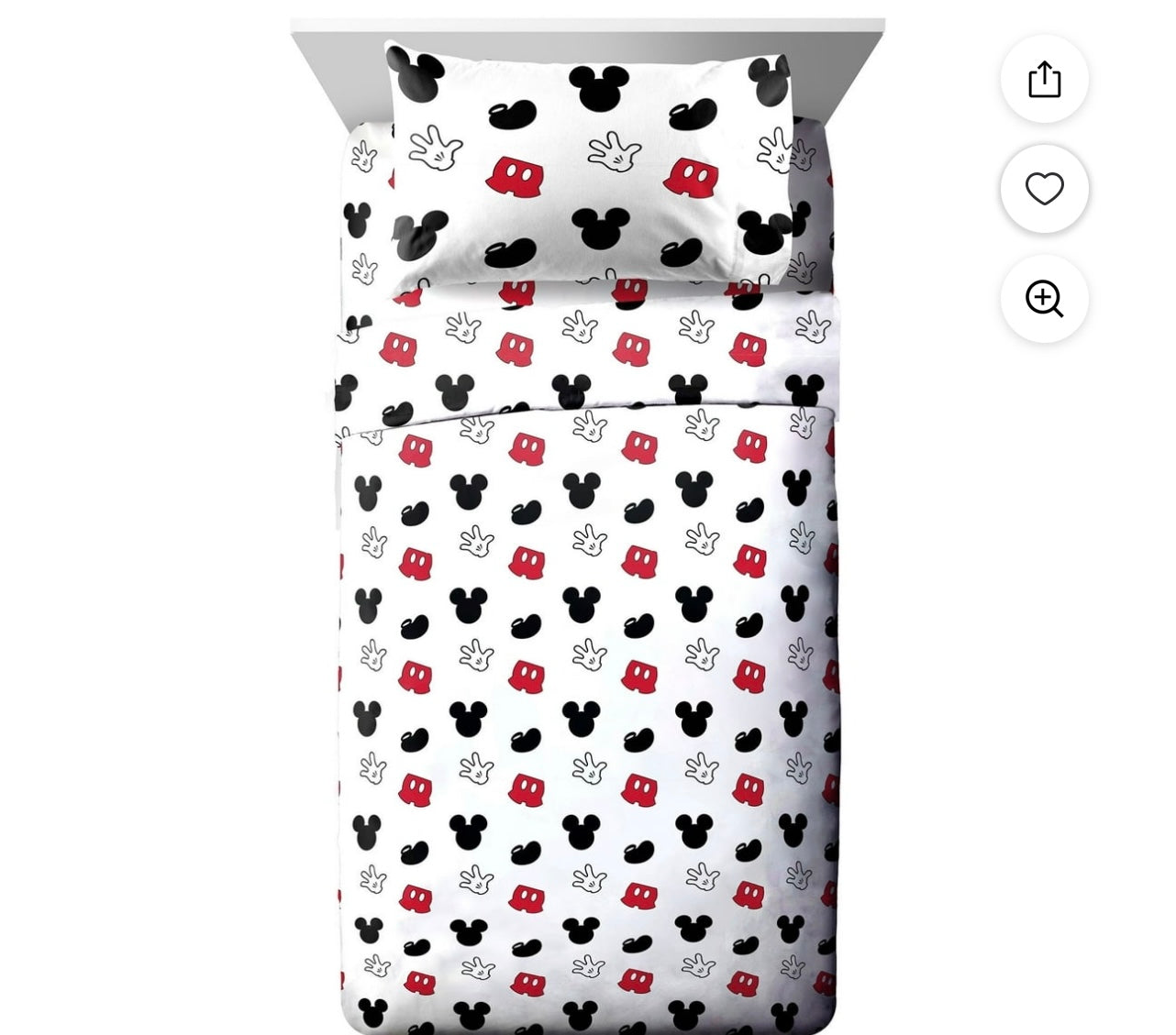 Disney Mickey Mouse Bed Sheets.