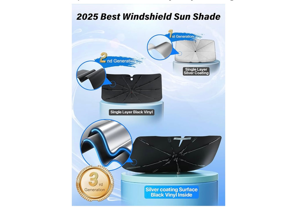 Nmoiss Tryspace Car windshield Sun Shade.