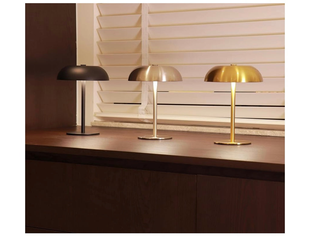 Portable led mushroom table lamp