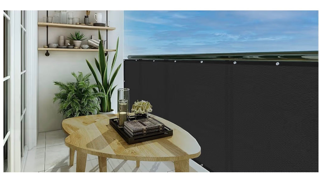 Black Balcony Privacy Screen 3’x20’