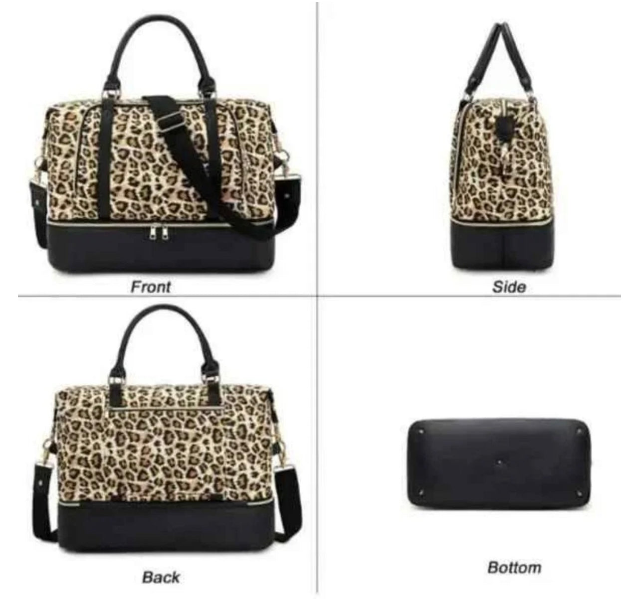Women’s Luxury Weekender Tote with trolly pocket